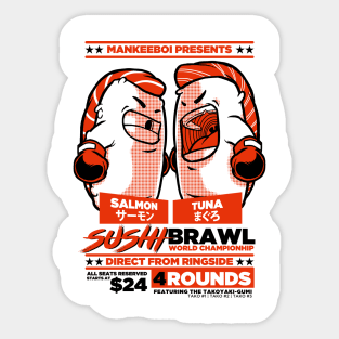 Sushi Brawl Sticker